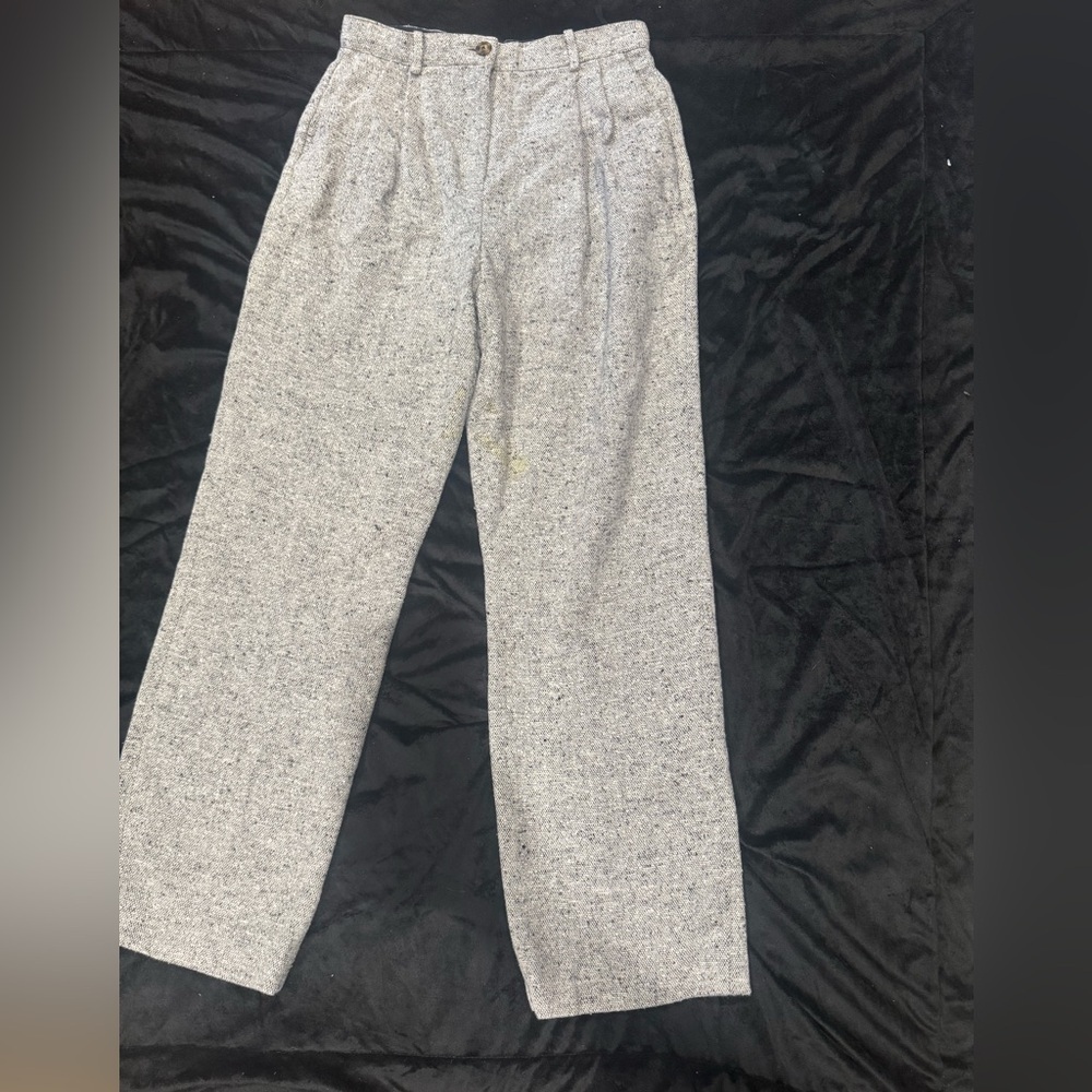 Tory Burch Women's Gray Tweed Joggers - Picture 2 of 9